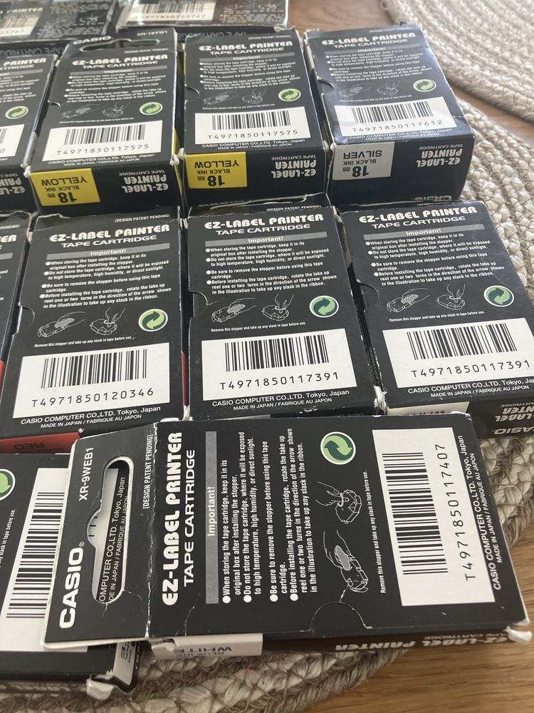 Casio EZ-Label Printer tape cartridge 14 sztuk