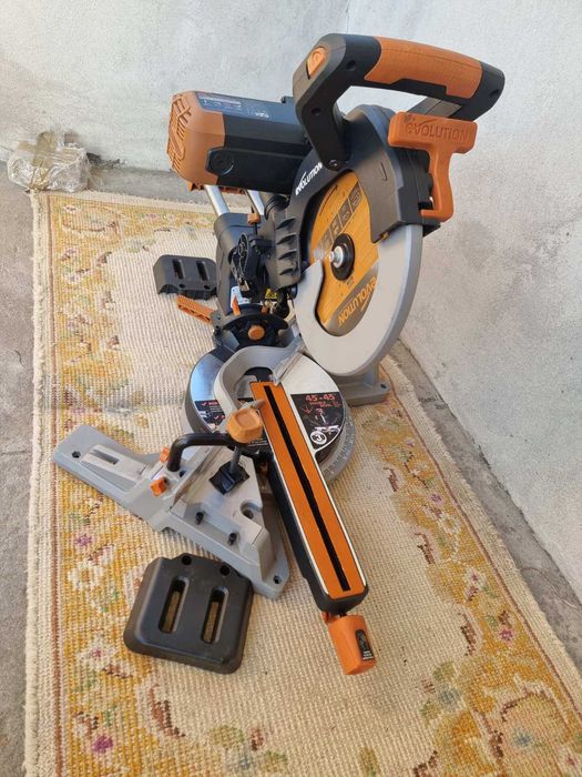 Пила торцовочна з протяжкой  Evolution R255SMS-2000M,255мм