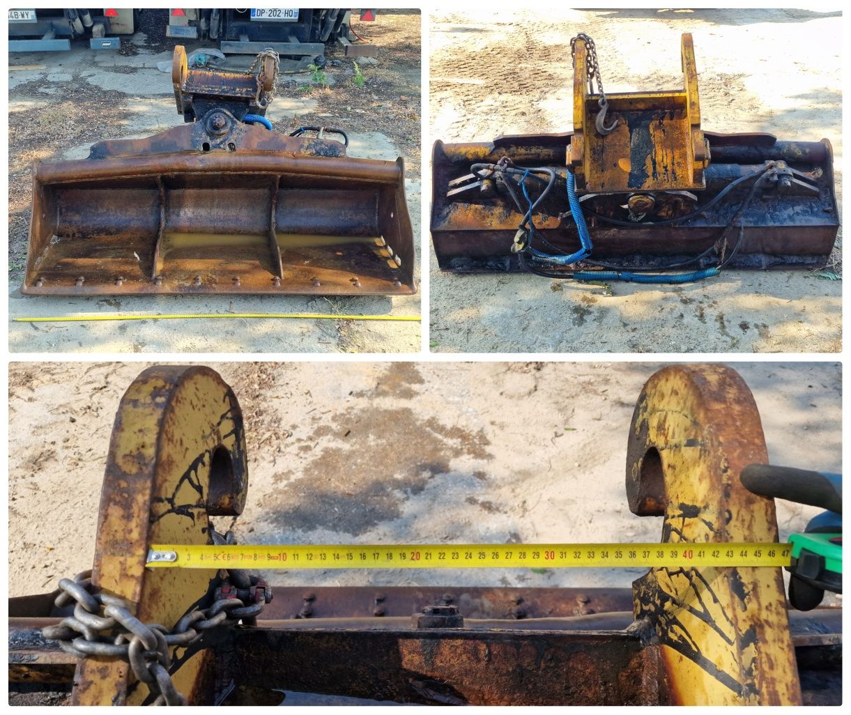 Łyżka podsiębierna skarpówka hydrauliczna chwytak do koparki ładowarki