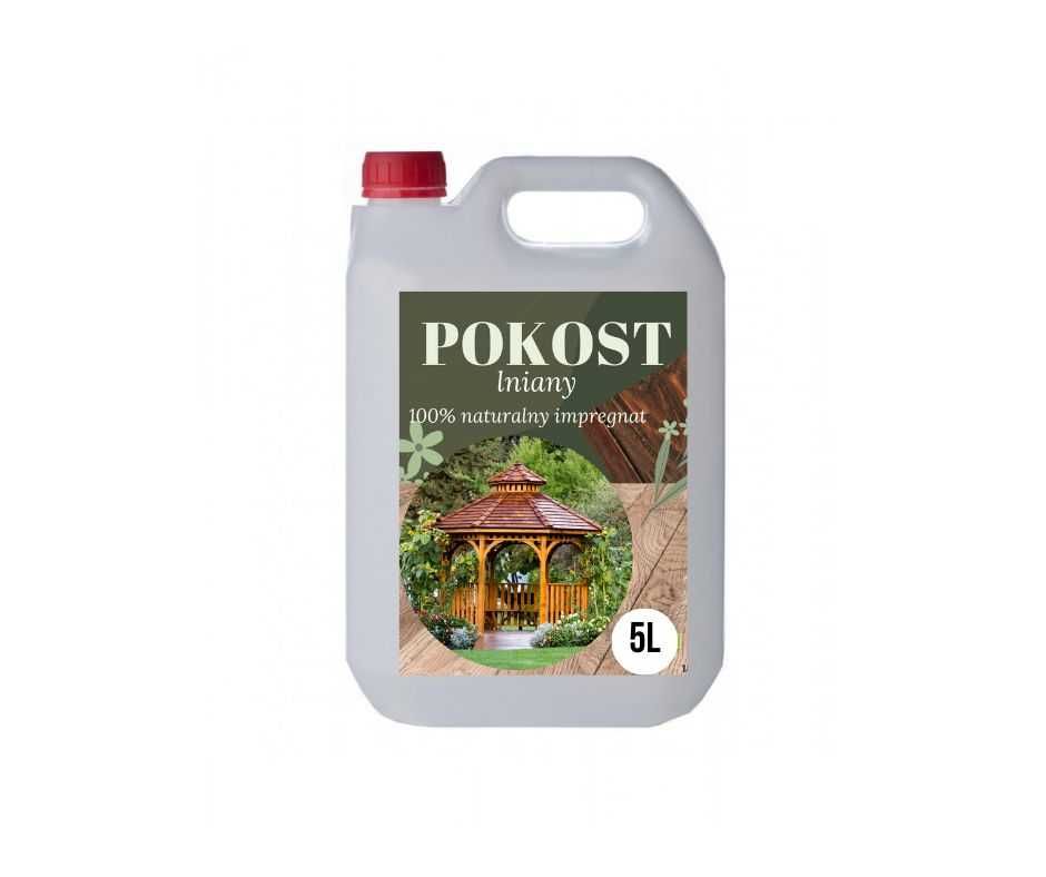 POKOST LNIANY 100% naturalny i ekologiczny impregnat do drewna 5L
