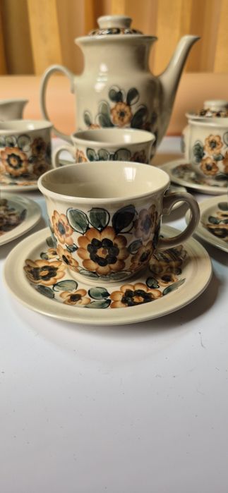 Porcelit Pruszków kompletny serwis dla 6 osób  w ładnym stanie