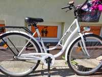 Nowy rower miejski MOLY z koszem jednobiegowy
