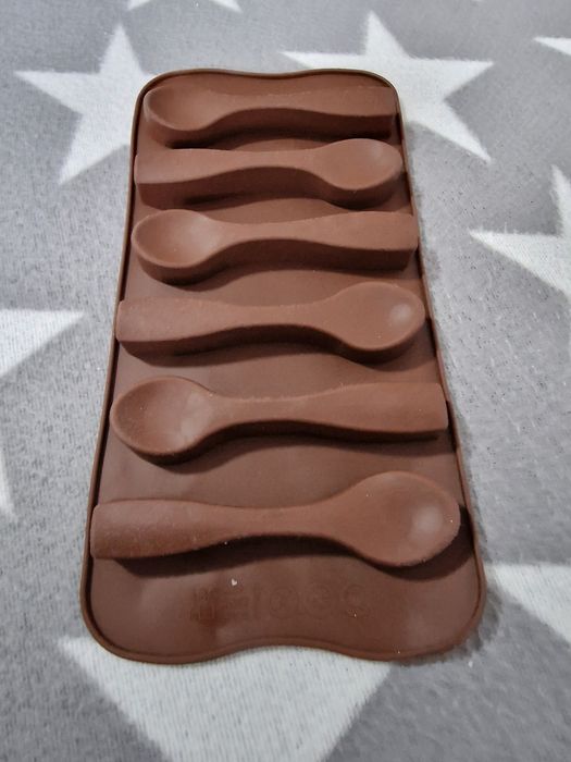 Łyżki Foremka silikonowa do świec deserowych łyżeczki 3D