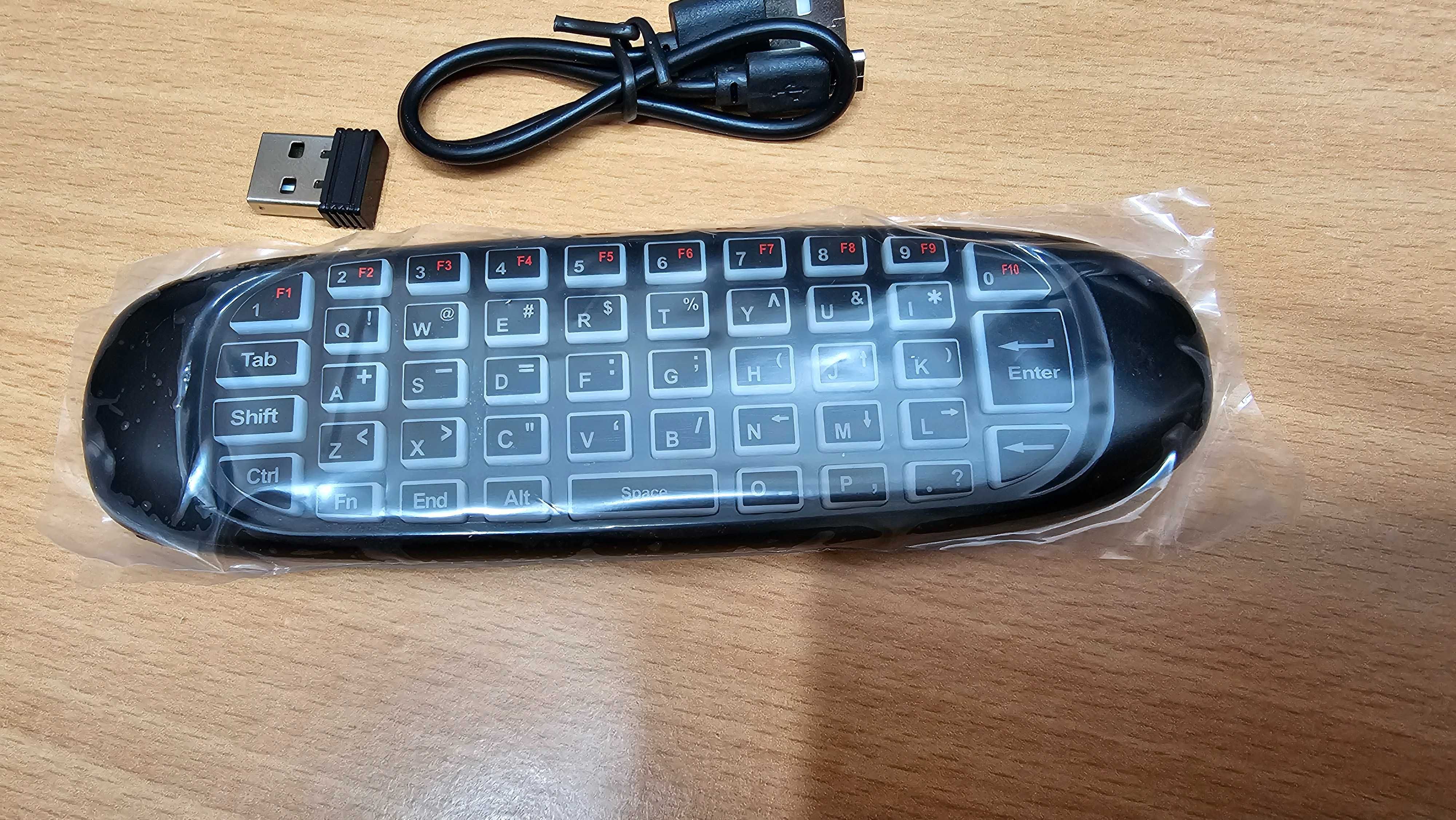 Mini teclado e comando Wireless retroiluminado (NOVO)