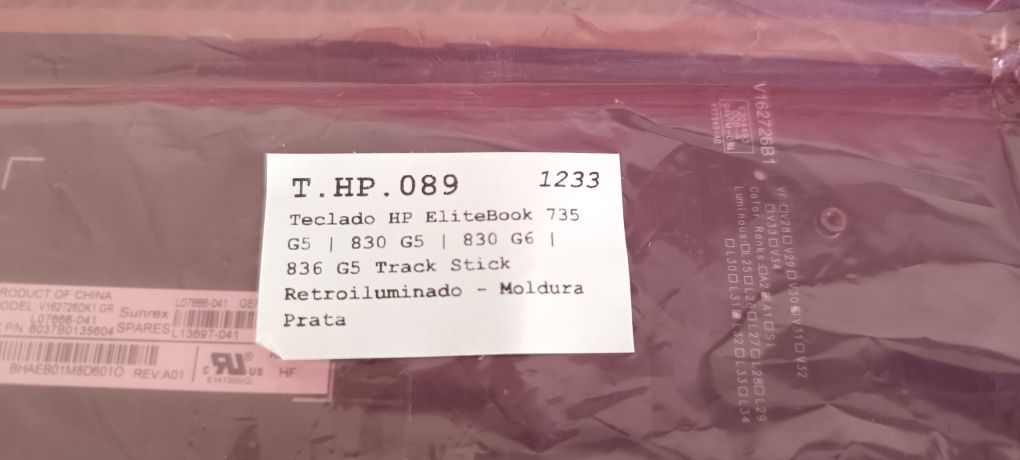 Teclado portátil HP