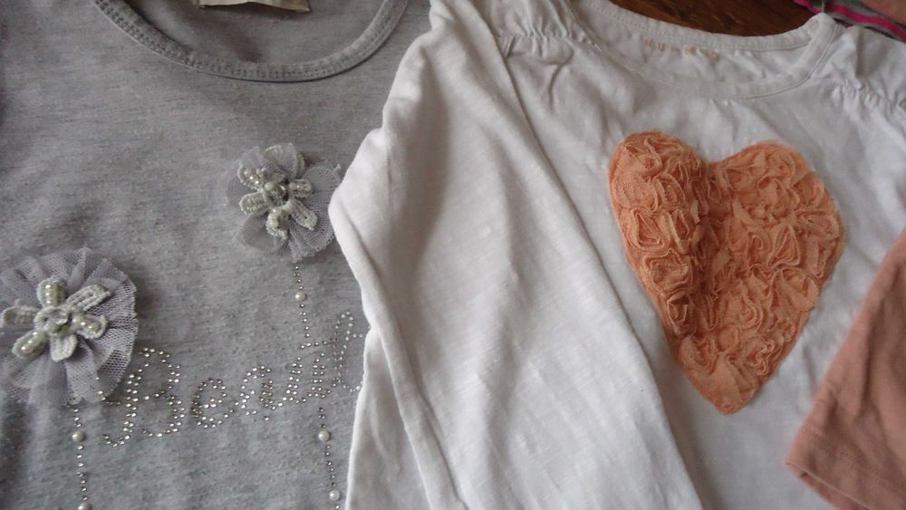 10szt/40zł r110/116 paka bluzki z długim rękawem koszulki długi rękaw