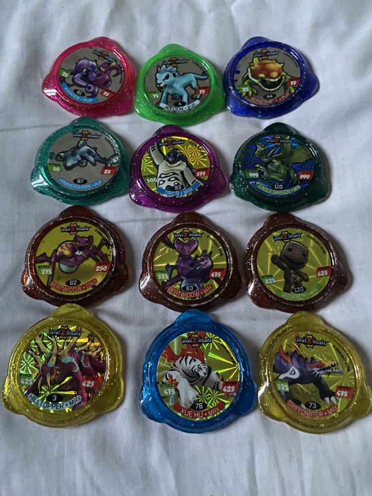 Coleção Tazos Invizimals