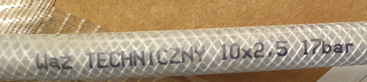 Wąż techniczny, przewód pneumatyczny 10x2.5 17bar