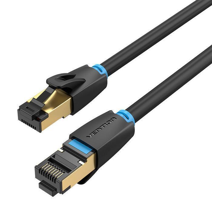 Kabel Sieciowy Cat8 Sftp Vention Ikabn Rj45 Ethernet 40Gbps 15M Czarny