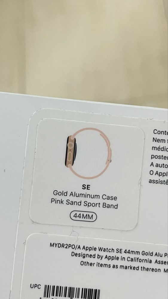 Apple Watch 44mm SE Gold Pink Aluminum Case