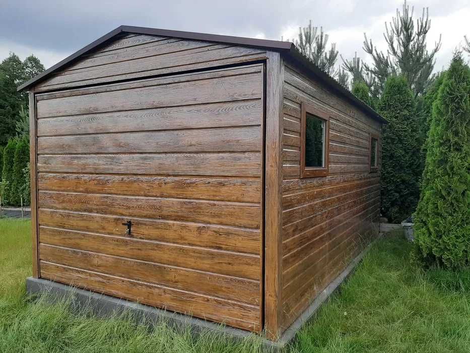 Garaż Blaszany GRAFIT Dwuspadowy | MAGAZYN | Hala |Profil  – Maj-Blach