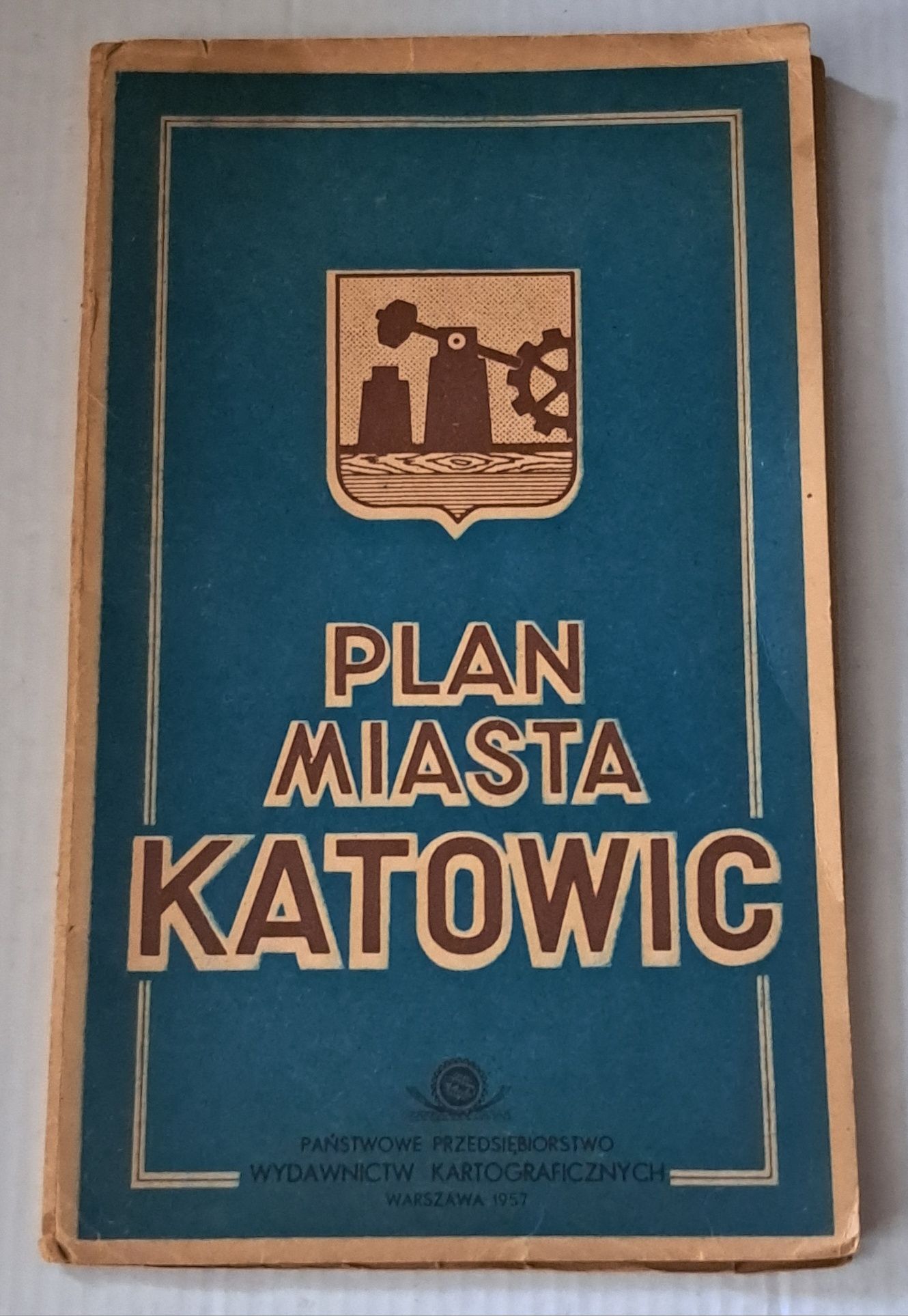 Plan miasta Katowic z 1957 r.