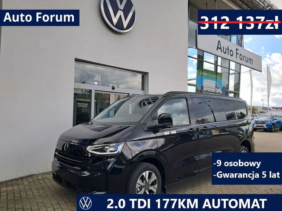 Volkswagen Caravelle Life 9os. Nowy z gwarancja 5 lat Bogate Wyposażenie