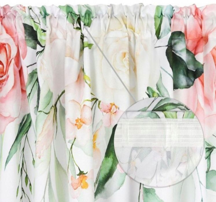 Zasłona 145 cm szerokość x 180 cm wysokość - dwie sztuki