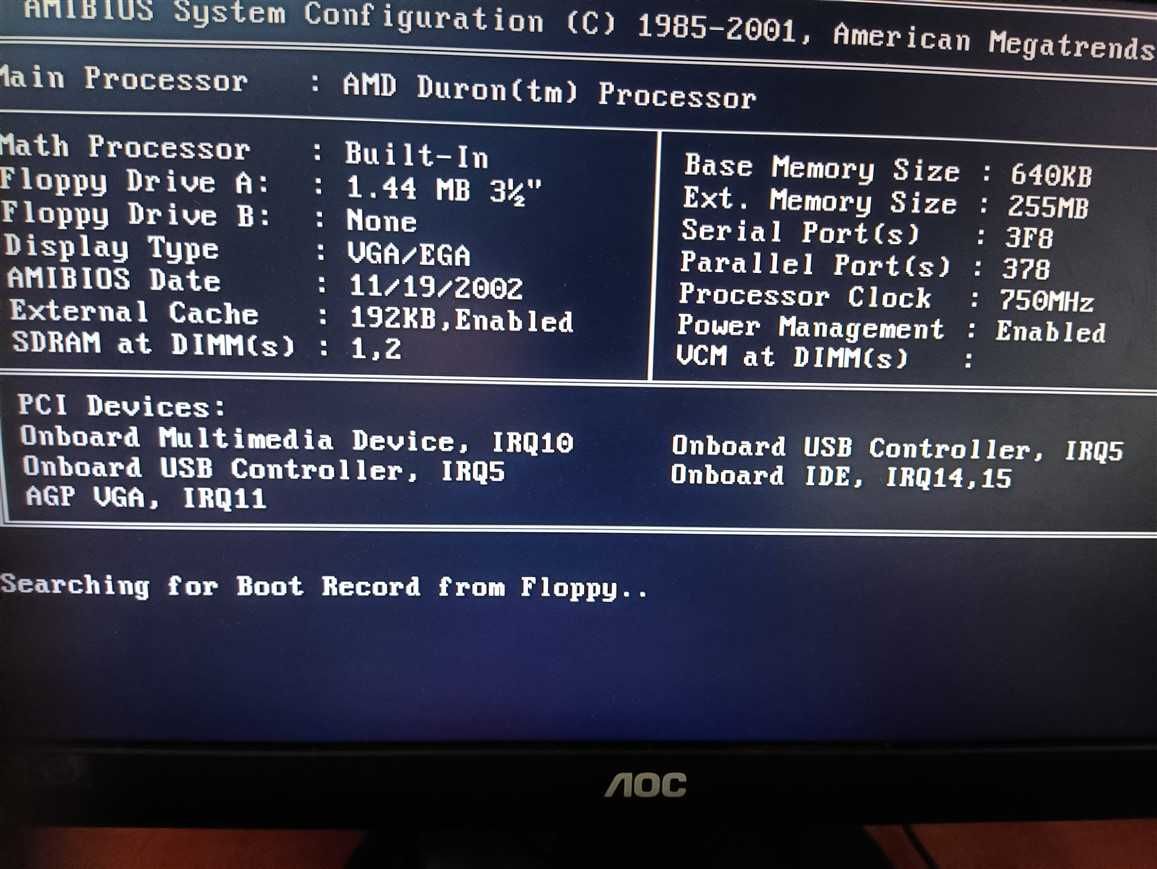 Płyta główna MSI-6511 + AMD Duron + Ram 256MB