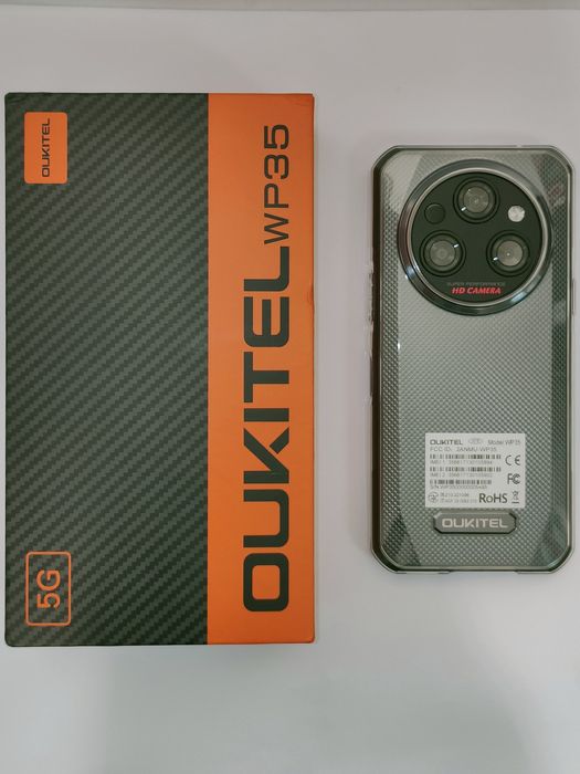 Smartfon Oukitel WP35 8/256 dual SIM szary  11000mAh.