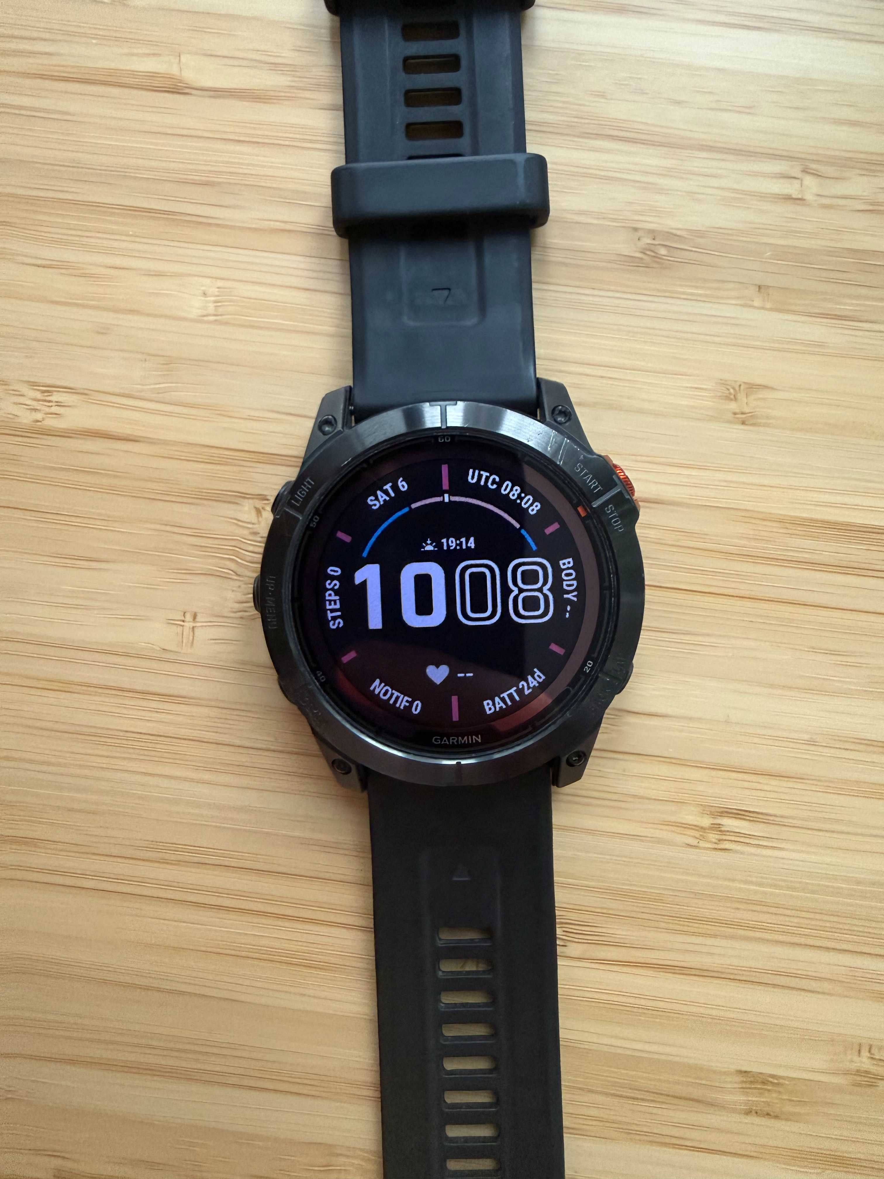 Garmin Fenix 7X Pro Solar czarny, stan 8,5/10, gwarancja do 06.2026