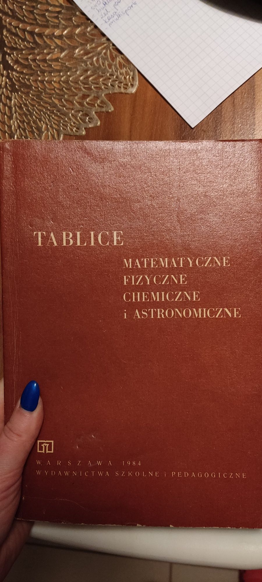 Podręcznik tablice matematyczne fizyczne chemiczne astronomiczne