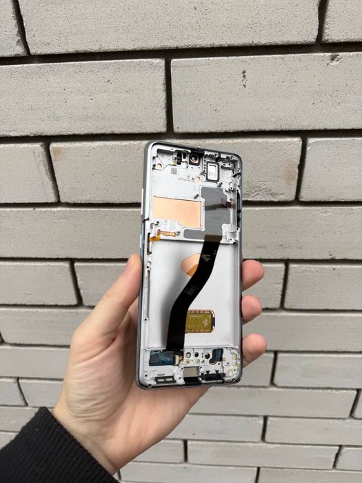 Дисплей Samsung S21 Ultra с рамкой, отпечатком пальца