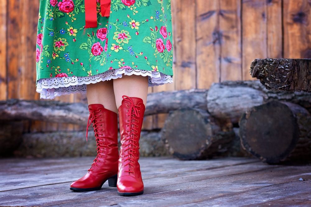 buty regionalne, ludowe, obuwie do stroju krakowskiego