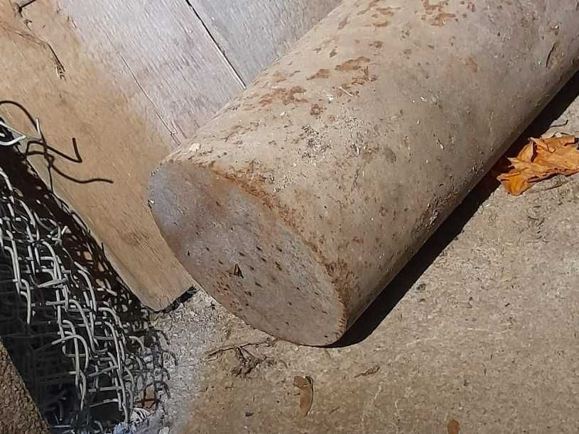 wałek stalowy H40 (170 kg, fi 160 x 110 cm; nowy >160 zł nt/ 10 cm)