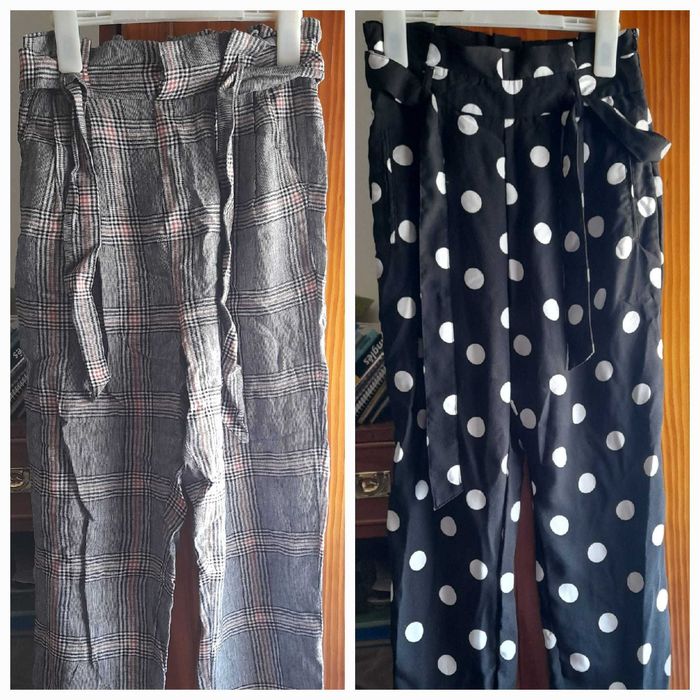 Pack de calças de tecido fluídas