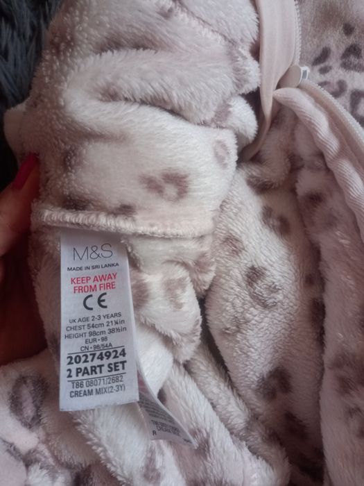 Pajac, pidżama panterka rozm. 98