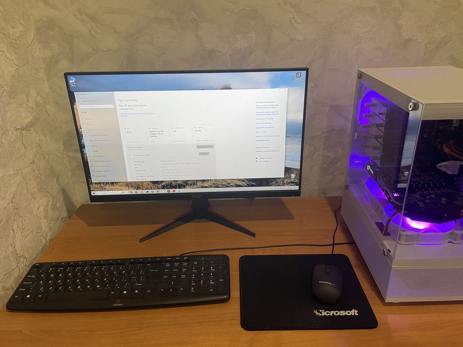 Увага Акція ,Ігровий пк ,rx 570 4gb,i5 9400,16 опери, ссд і блок  500