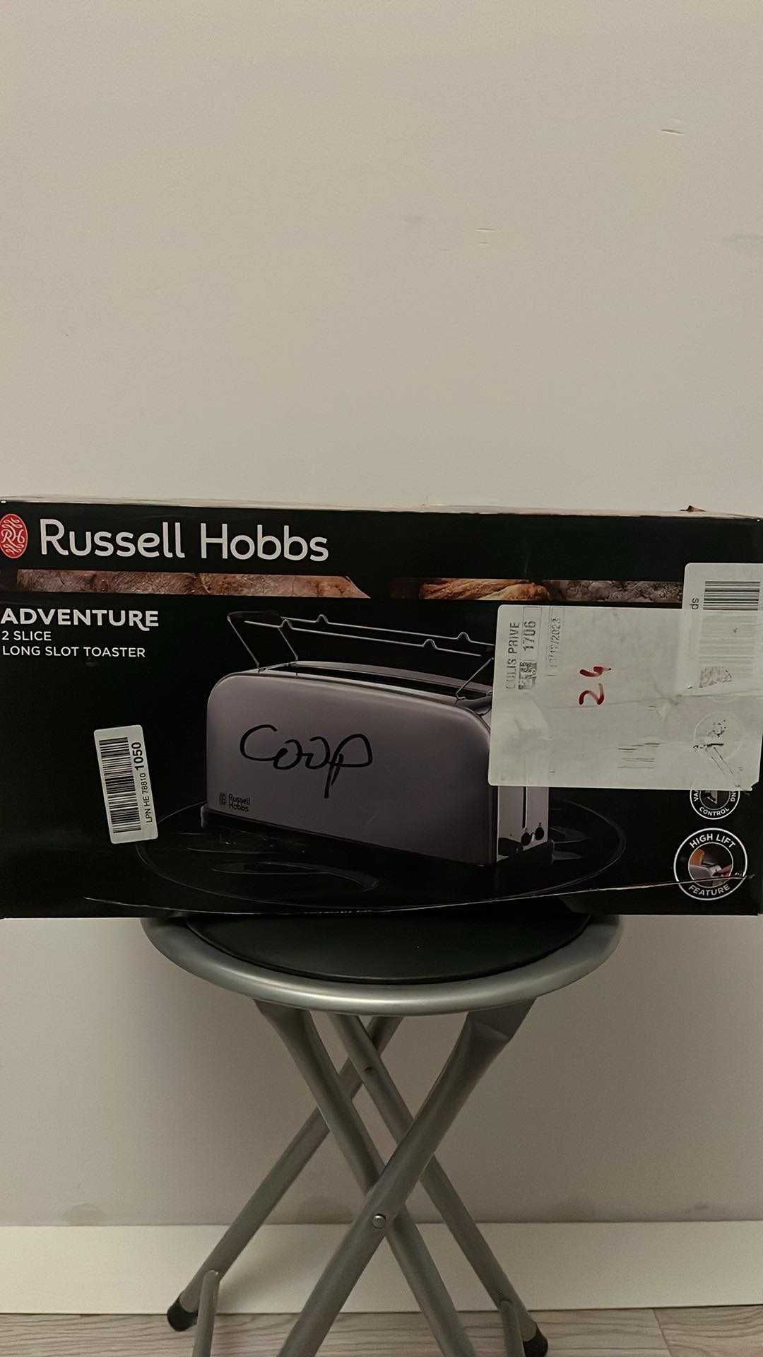 Toster Russell Hobbs srebrny/szary 1200 W