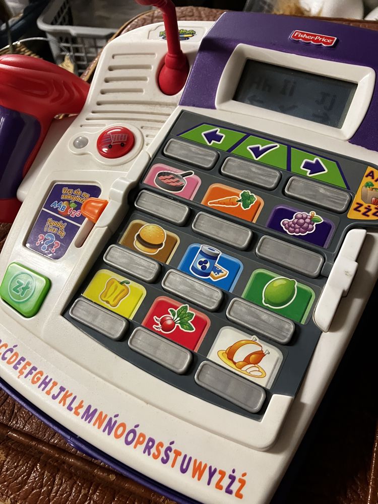 Kasa fiskalna sklepowa Fisher Price uczy muzyka