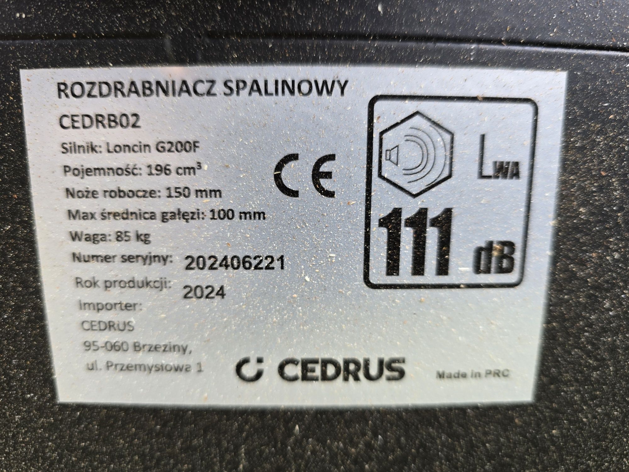 Cedrus rębak do gałęzi
