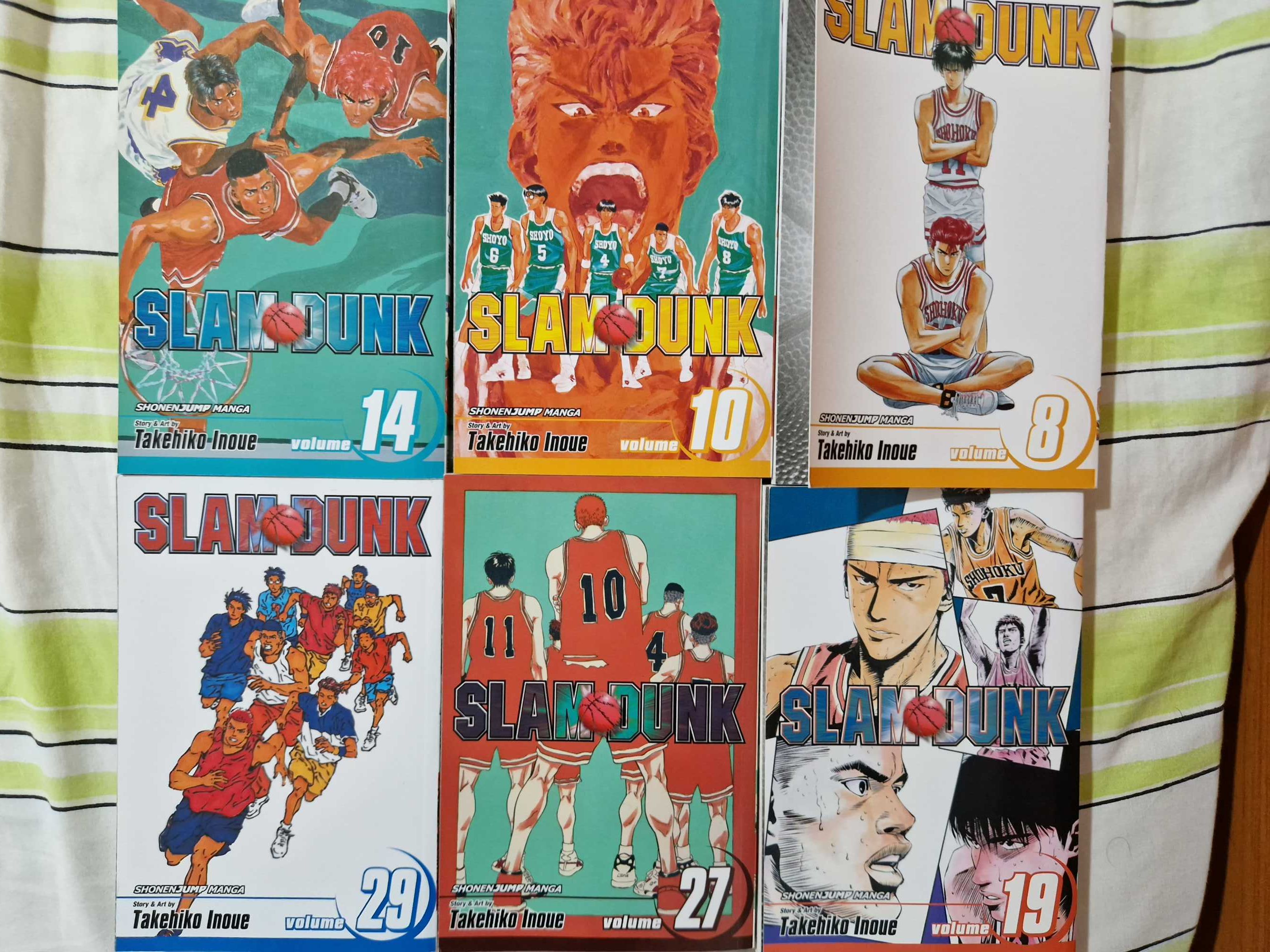 Manga Slam Dunk , Takehiko Inoue Vol.8; 10, 14; 19; 27; 29