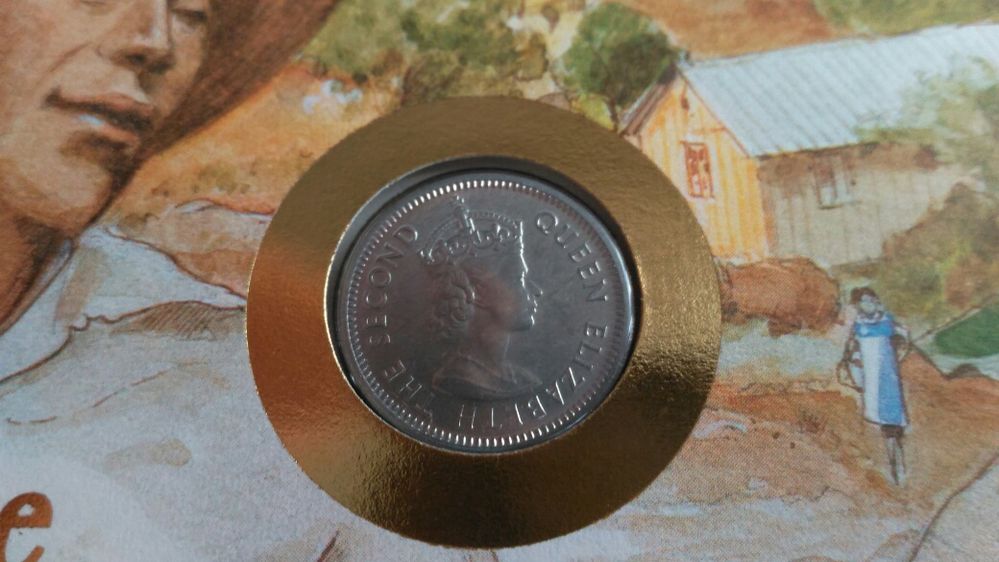 Koperta numizmatyczna Belize 5 Cents 1980