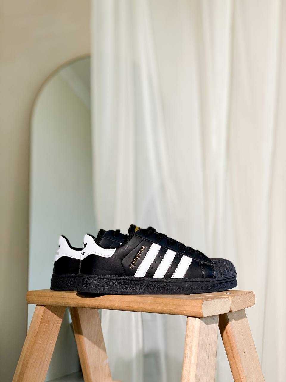 Кросівки Адідас SUPERSTAR чорні Adidas СУПЕРСТАР Black Адидас 36-44р