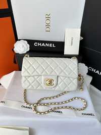 Torebka Chanel Flap Bag White Leather