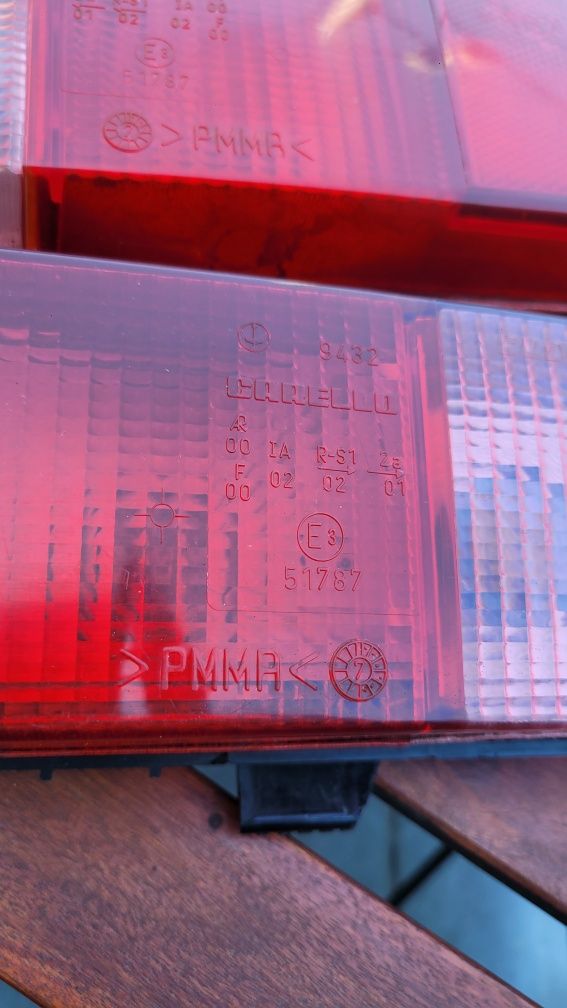 Lampy tylne cinquecento sporting fiat czerwone
