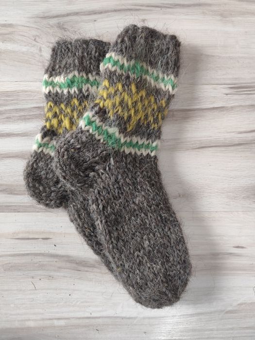 В'язані капці (шкарпетки] із овечої шерсти %100 ОПТОМ і РОЗДРІБ