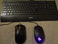 Мышка Razer DeathAdder 3.5G, Logitech G102, клавиатура Logitech K280e