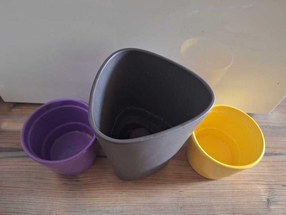 Doniczka trójkątna Ikea unikat