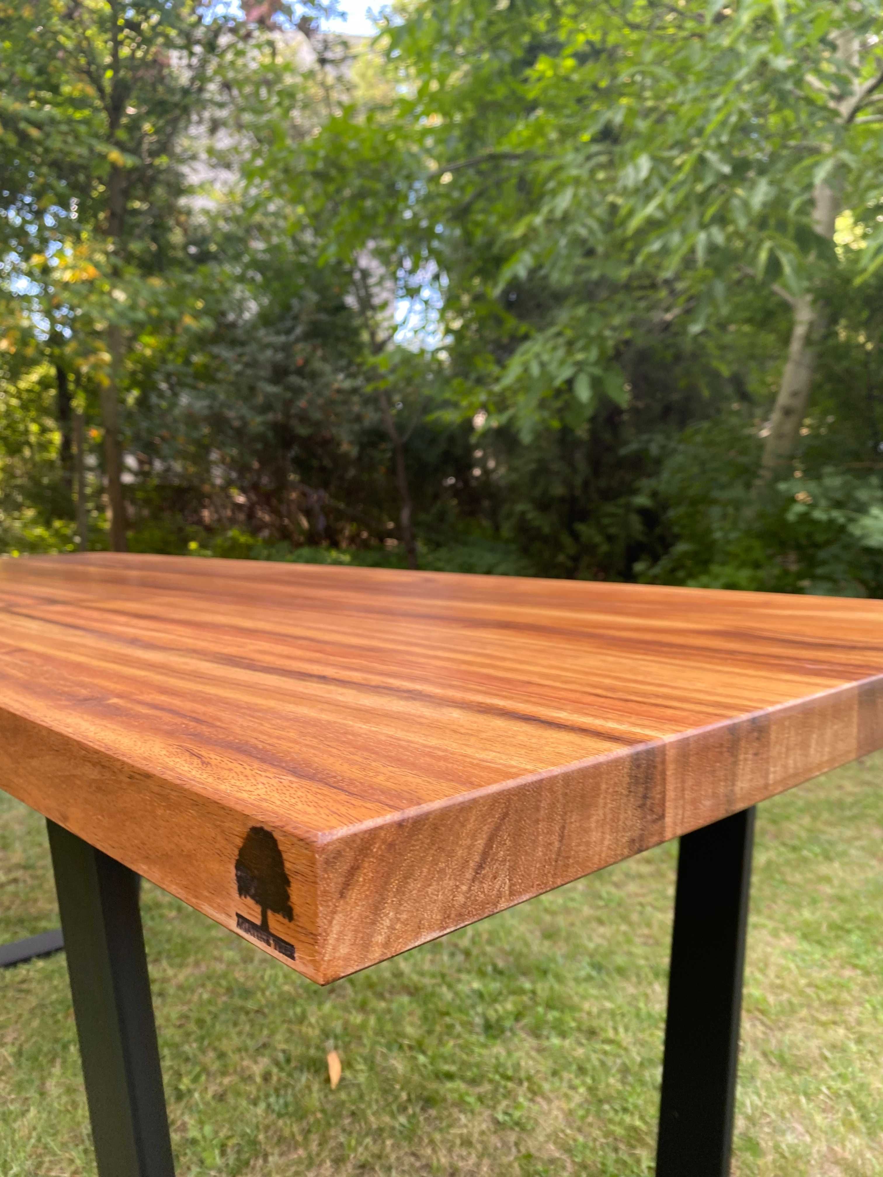 Nowy Stół loftowy z drewna egzotycznego, 195x90, Jatoba