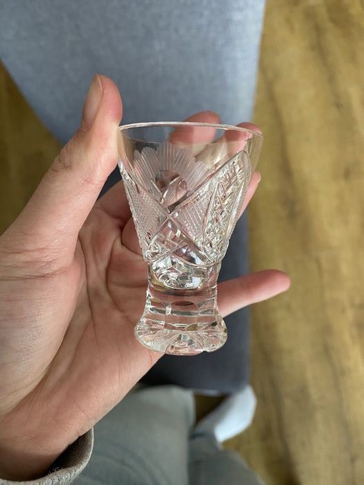 Kieliszki, kryształy z PRL-u