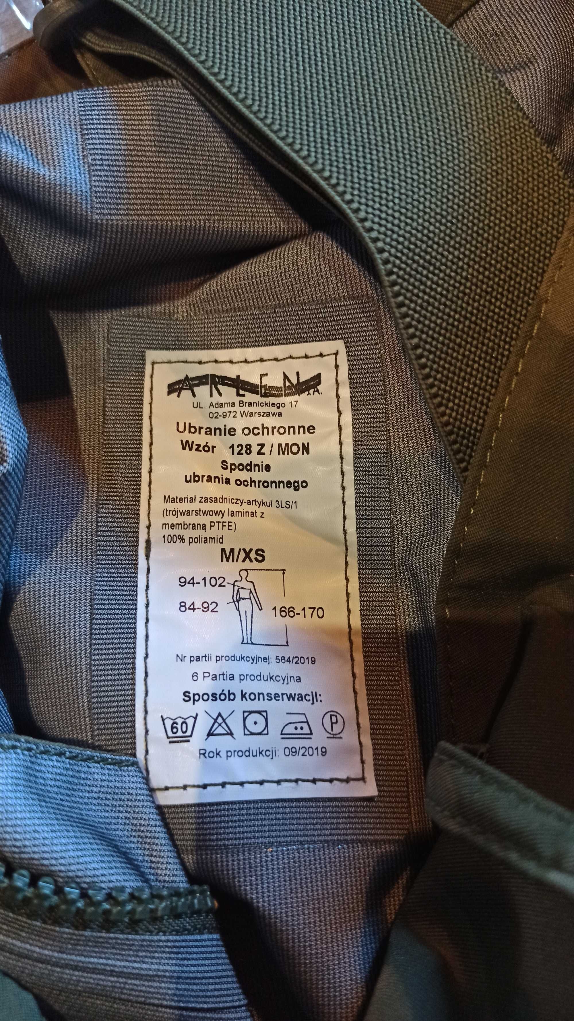 Spodnie GORE-TEX MON 128 ubranie ochronne 166-170