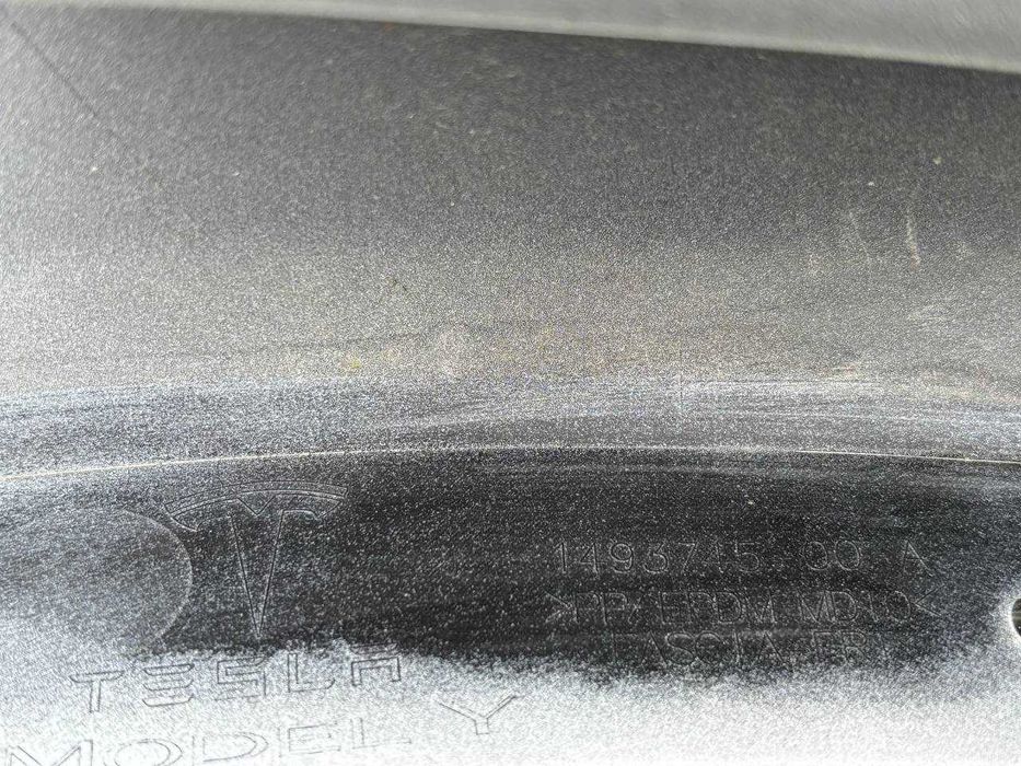 Бампер передний белый PPSW tesla model Y 2023г+