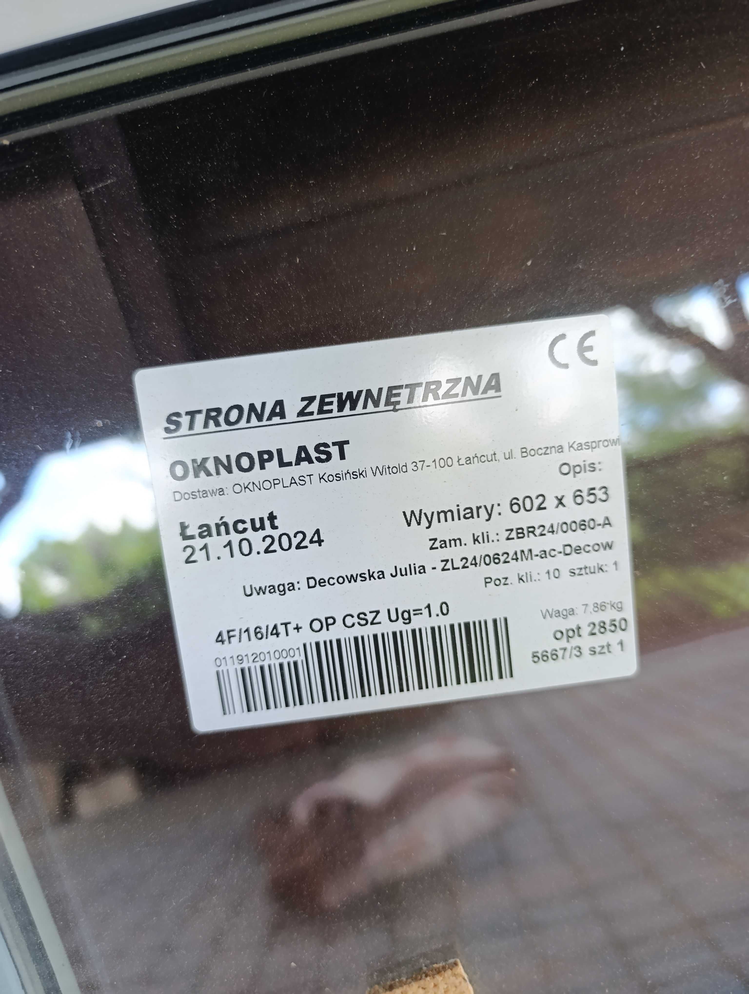 Drzwi balkonowe nowe