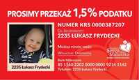 Możesz przekazać Swoje 1,5% z PIT na rehabilitację Łukaszka