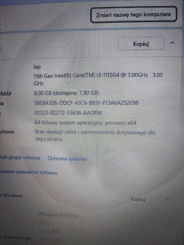 Laptop Lenovo i3