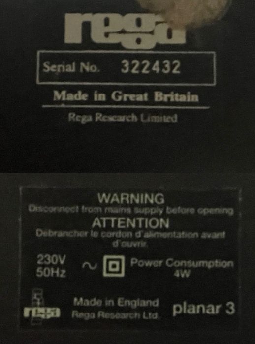 Gira-discos Rega Planar 3