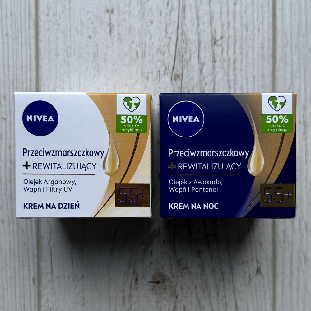 Krem przeciwzmarszczkowy rewitalizujący NIVEA zestaw 2x50ml