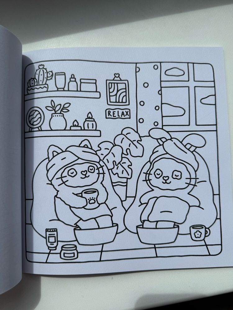Розмальовка Fuzzy Hygge для дорослих та дітей, 40 аркушів