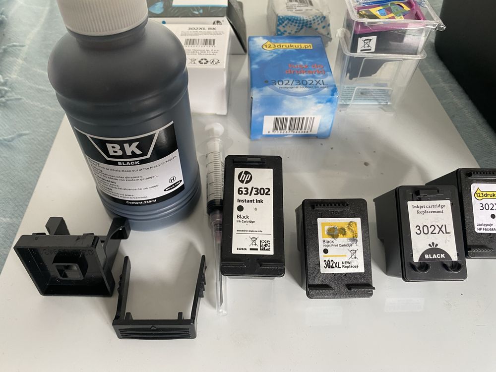 HP Envy 4527 drukarka atramentowa plus tusz 302 orginalne tusze